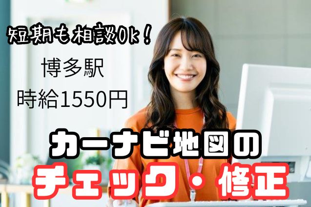 カーナビの地図データチェック・修正/短期も相談OKのメイン画像